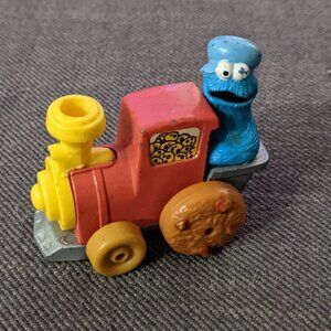 VINTAGE! Sesame Street Cookie Monster Die Cast Car / Train from 1981